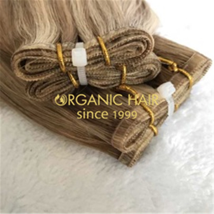 Full cuticle lace flat wefts hair extensions H178